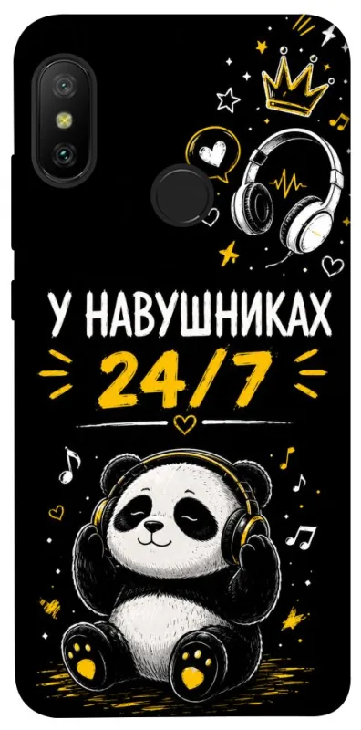 Чехол на Xiaomi Mi A2 Lite / Xiaomi Redmi 6 Pro У навушниках 24/7 фото 1 из 1