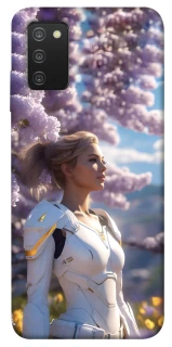 Чехол на Samsung Galaxy A03s Cyber space girl ver.1 фото 1 из 1