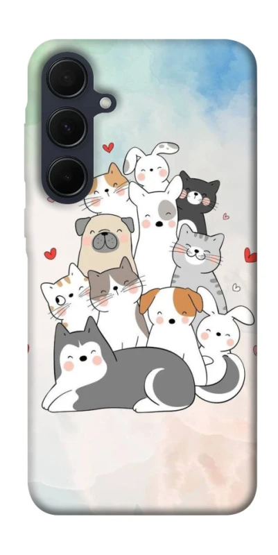 Чохол на Samsung Galaxy A35 Funny Pets ver.2 фото 1 з 1