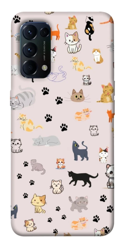 Чохол на Oppo Reno 5 4G Cat style ver.1 фото 1 з 1