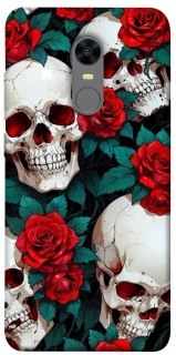 Чохол на Xiaomi Redmi 5 Plus / Redmi Note 5 (Single Camera) skull and rose фото 1 з 1