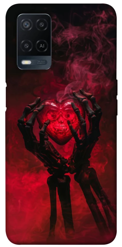 Чохол на Oppo A54 4G Heart in the hands of a skeleton фото 1 з 1