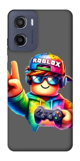 Чохол на Motorola Moto E15 Roblox Gamer Peace фото 1 з 1