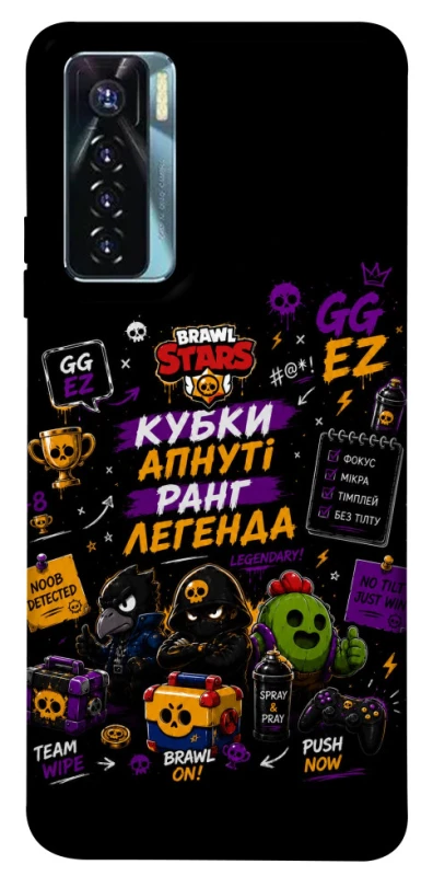 Чохол на TECNO Camon 17 Pro Brawl Stars collage фото 1 з 1