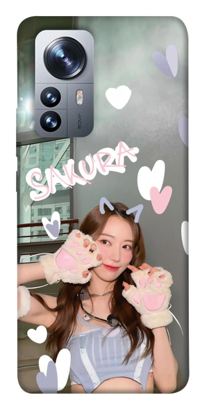 Чехол на Xiaomi 12 / 12X Sakura - LE SSERAFIM фото 1 из 1