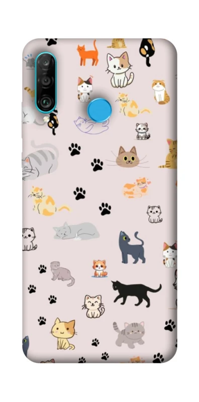 Чохол на Huawei P30 lite Cat style ver.1 фото 1 з 1