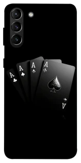 Чехол на Samsung Galaxy S21+ Black Cards фото 1 из 1