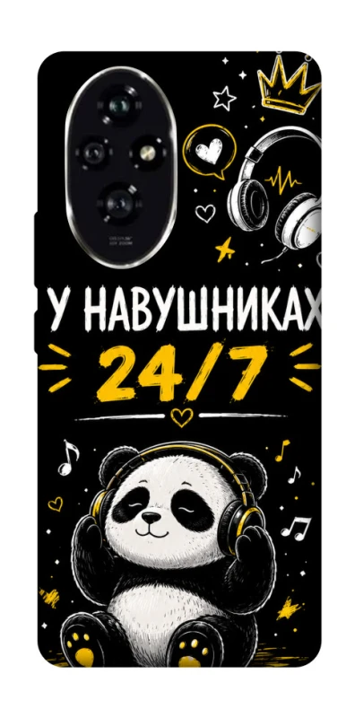 Чехол на Honor 200 У навушниках 24/7 фото 1 из 1