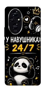 Чехол на Honor 200 У навушниках 24/7 фото 1 из 1