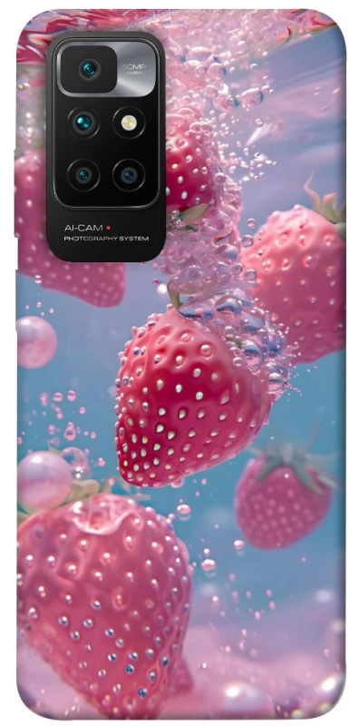 Чохол на Xiaomi Redmi 10 Полуниця в воді фото 1 з 1