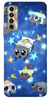 Чехол на TECNO Camon 17P Pebble kitten stars фото 1 из 1