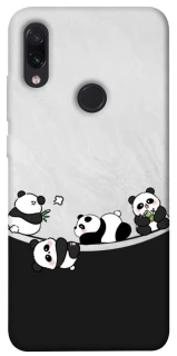 Чехол на Xiaomi Redmi Note 7 / Note 7 Pro / Note 7s Four pandas фото 1 из 1