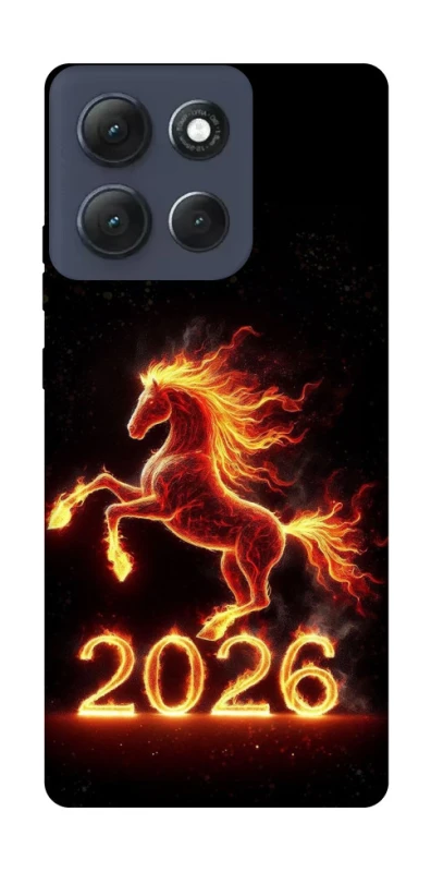 Чохол на Motorola Moto G86 Power Red Fire Horse ver.1 фото 1 з 1
