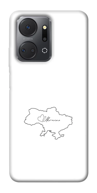 Чохол на Huawei Honor X7a Ukraine map фото 1 з 1