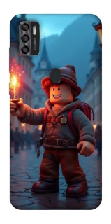 Чохол на ZTE Blade A7s (2020) Roblox Fire Logo Blue Flames фото 1 з 1