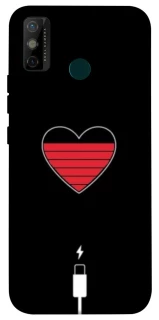 Чехол на TECNO Spark 6 Go Charge your heart фото 1 из 1