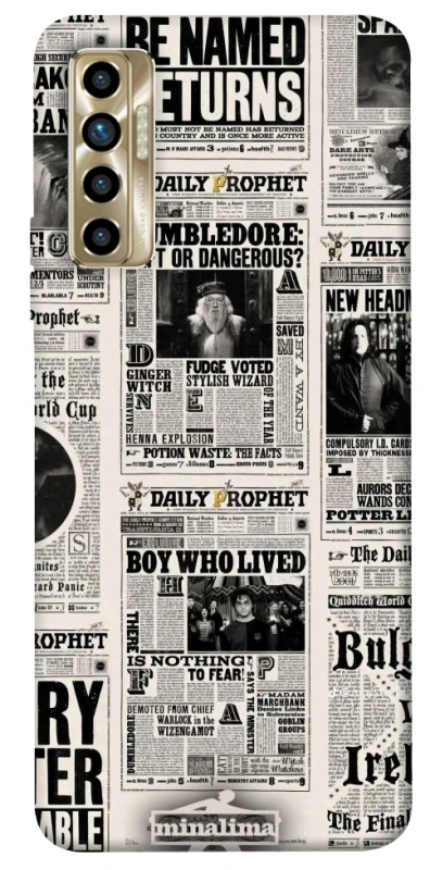 Чехол на TECNO Camon 17P Harry Potter newspaper фото 1 из 1