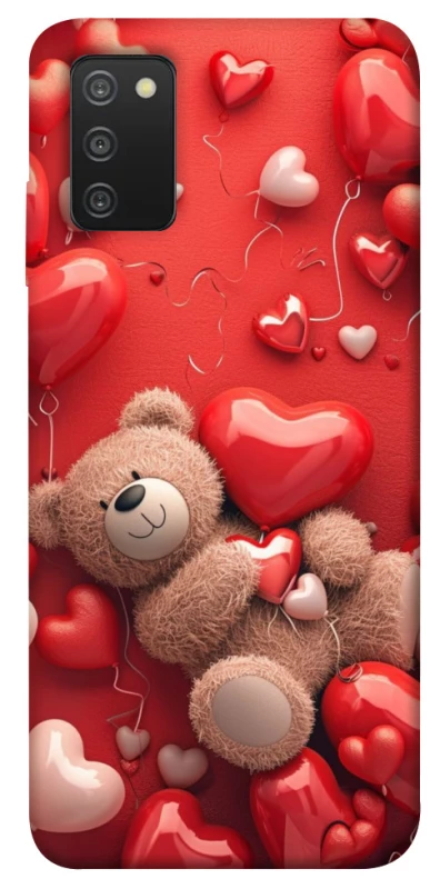 Чохол на Samsung Galaxy A03s bear in hearts фото 1 з 1