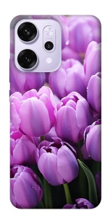 Чехол на Oppo Reno 14 Pro Фиолетовые тюльпаны фото 1 из 1