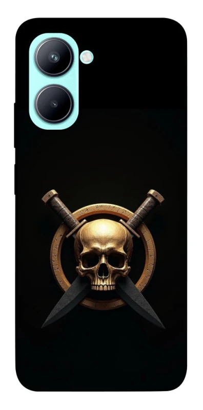 Чехол на Realme C33 Golden Skull фото 1 из 1