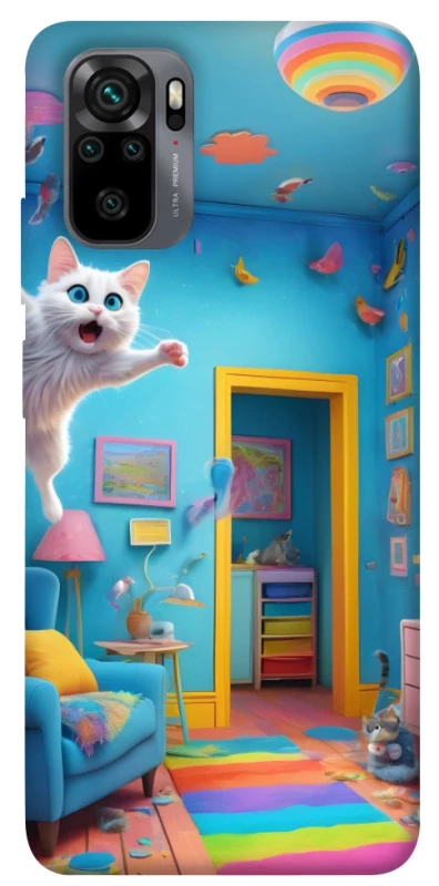 Чохол на Xiaomi Poco M5s crazy cat фото 1 з 1