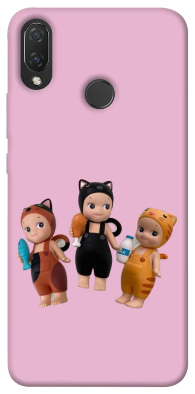 Чохол на Huawei P Smart+ (nova 3i) Cat Cafe Trio фото 1 з 1