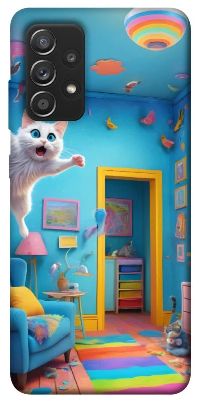 Чохол на Samsung Galaxy A52 4G / A52 5G crazy cat фото 1 з 1
