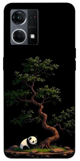 Чехол на Oppo Reno 7 4G Panda and tree фото 1 из 1