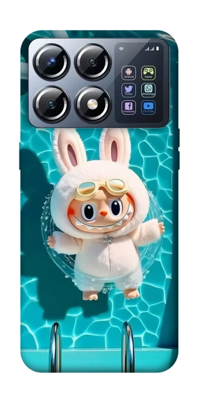 Чохол на Xiaomi POCO X8 Pro Labubu in the pool ver.2 фото 1 з 1