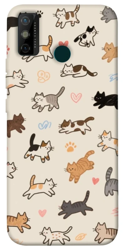 Чехол на TECNO Spark 6 Go Cat style ver.2 фото 1 из 1