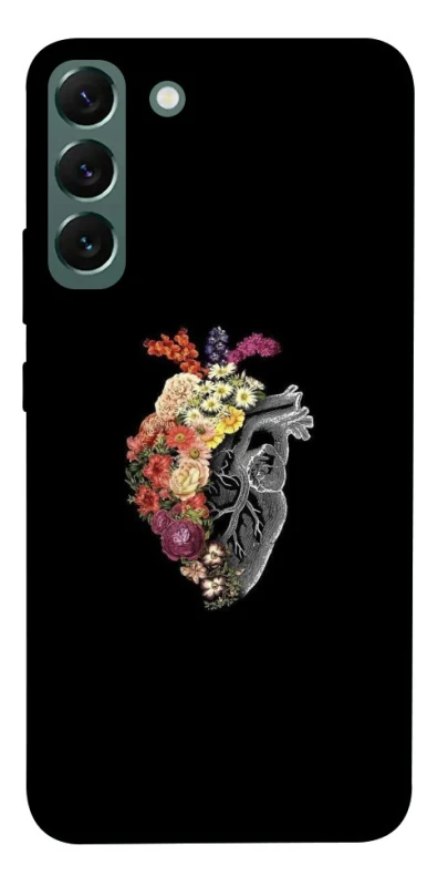Чохол на Samsung Galaxy S22+ Heart with flowers фото 1 з 1