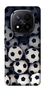 Чехол на Xiaomi Redmi Note 14 Pro+ 5G Футбольные мячи фото 1 из 1