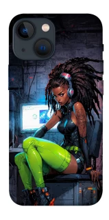Чехол на Apple iPhone 13 mini (5.4") Cyber girl фото 1 из 1
