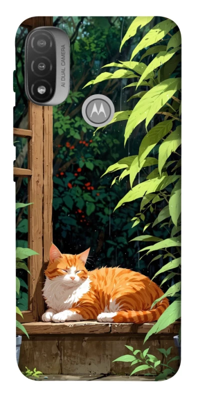 Чохол на Motorola Moto E20 red cat фото 1 з 1