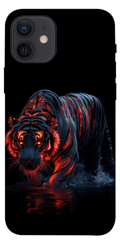 Чехол на Apple iPhone 12 (6.1") fire tiger фото 1 из 1