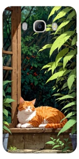 Чехол на Samsung J710F Galaxy J7 (2016) red cat фото 1 из 1