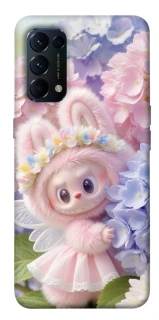 Чохол на Oppo Reno 5 4G Labubu & Flowers ver.1 фото 1 з 1