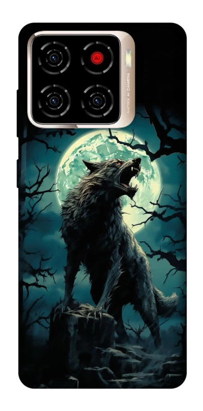 Чохол на ZTE Blade A56 Вовк під місяцем фото 1 з 1