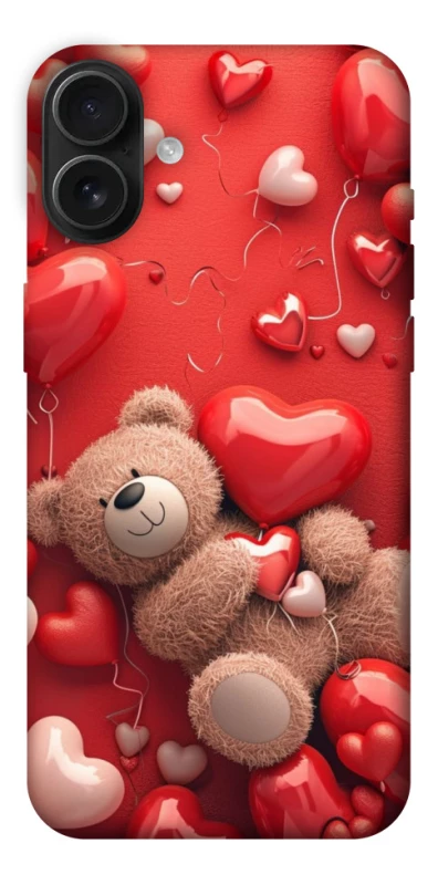 Чохол на Apple iPhone 16 Plus bear in hearts фото 1 з 1