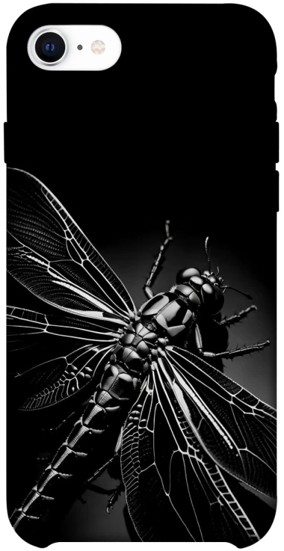 Чехол на Apple iPhone SE (2020) Black dragonfly фото 1 из 1