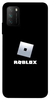 Чехол на Xiaomi Poco M3 Roblox logo black фото 1 из 1