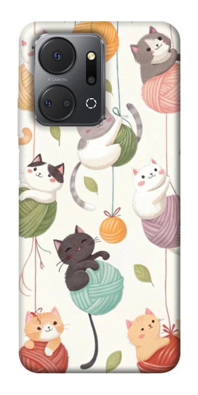 Чохол на Huawei Honor X7a Funny Kittens фото 1 з 1