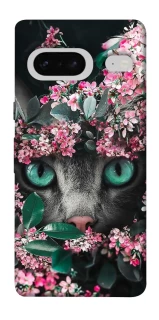 Чохол на Google Pixel 7 Кіт в квітах фото 1 з 1