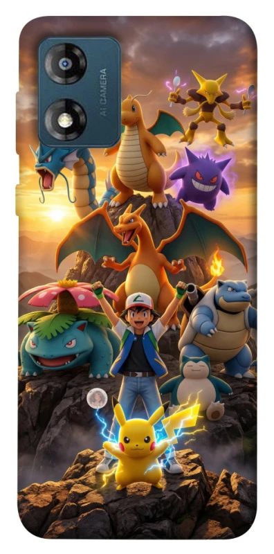Чехол на Motorola Moto E13 Pokemon фото 1 из 1