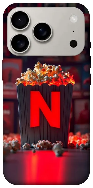 Чохол на Apple iPhone 18 Pro Netflix and popcorn фото 1 з 2