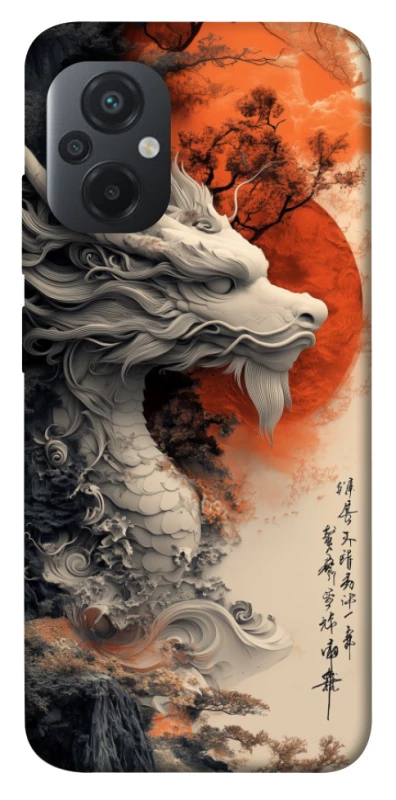 Чохол на Xiaomi Poco M5 white dragon фото 1 з 1