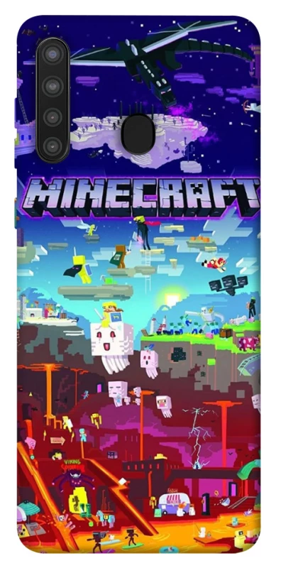Чохол на Samsung Galaxy A21 Minecraft world фото 1 з 1