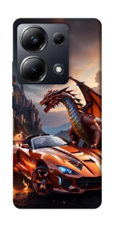 Чохол на Xiaomi Poco M6 Pro 4G Сar and dragon фото 1 з 1