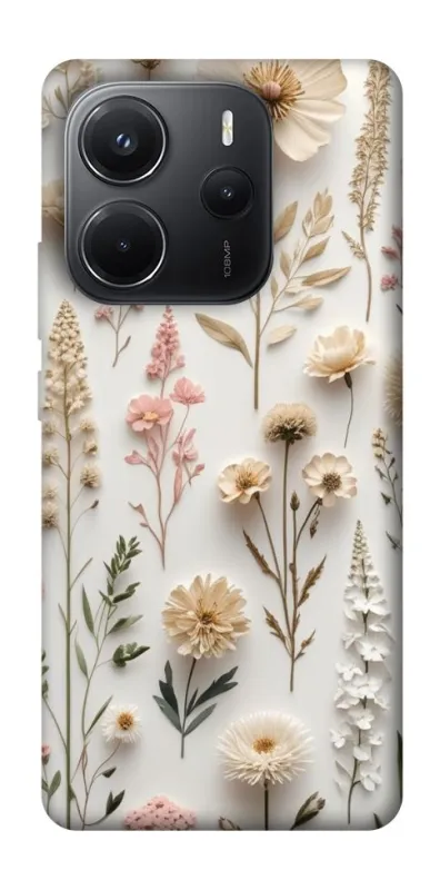 Чехол на Xiaomi Redmi Note 14 4G (Int. version) Floral design ver.1 фото 1 из 1