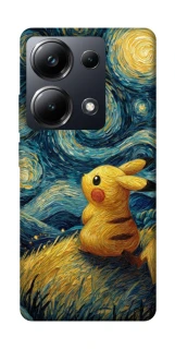 Чехол на Xiaomi Poco M6 Pro 4G Pikachu and Van Gogh фото 1 из 1